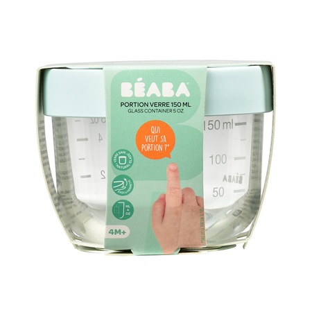 Beaba® Staklena posudica za pohranjivanje 150ml Light Blue 