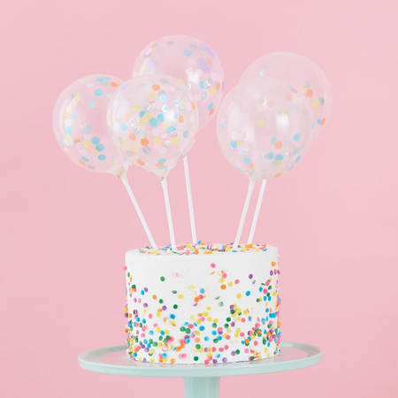 Slika za Ginger Ray® Ukrasni baloni za tortu Pastel Party 5 komada