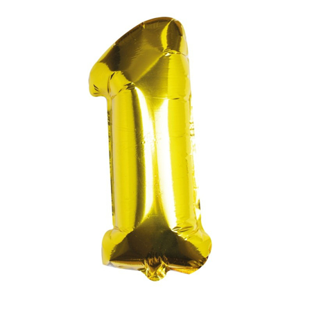 Ginger Ray® Balon Broj 1 Gold