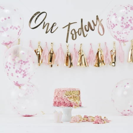 Slika za  Ginger Ray® Cake Smash za 1. rođendan Pink