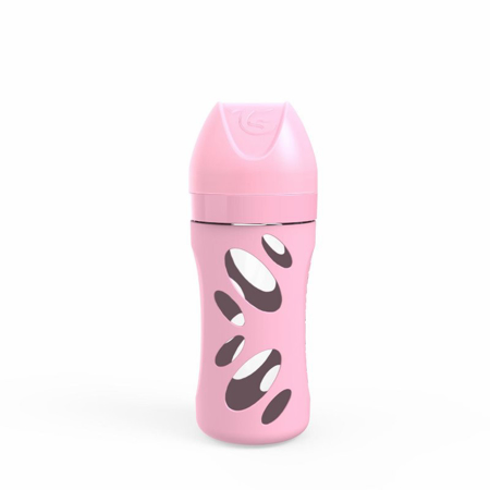 Twistshake® Staklena bočica Anti-Colic 260ml Pastel Pink