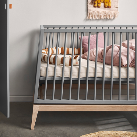 Slika za Leander® Dječji krevetić Luna™ 120x60 cm Grey/Oak 