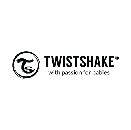 Slika za Twistshake® Dva podbradnjaka Pastel Grey & White (4+m)