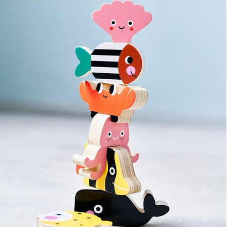 Slika za Petit Monkey® Drvene figurice za slaganje Ocean 