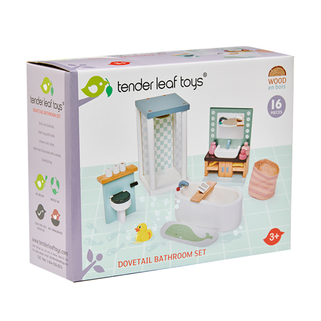 Tender Leaf Toys® Kupaonica za lutke Dolls House Bathroom Furniture 