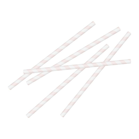 Ginger Ray® Papirne slamice Pink Stripe 20 komada