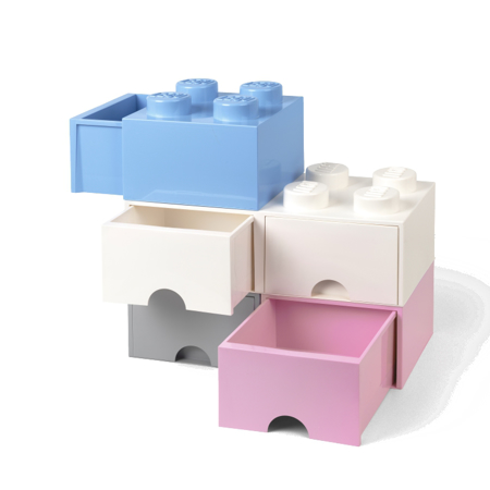 Slika za Lego® Kutija za pohranjivanje s ladicama 4 Light Royal Blue