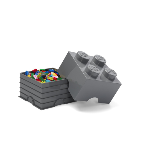 Slika za Lego® Kutija za pohranjivanje 4 Dark Grey
