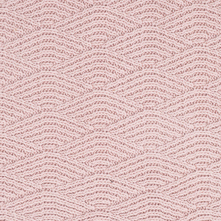 Jollein® Pletena dekica River Knit Pale Pink 100x75