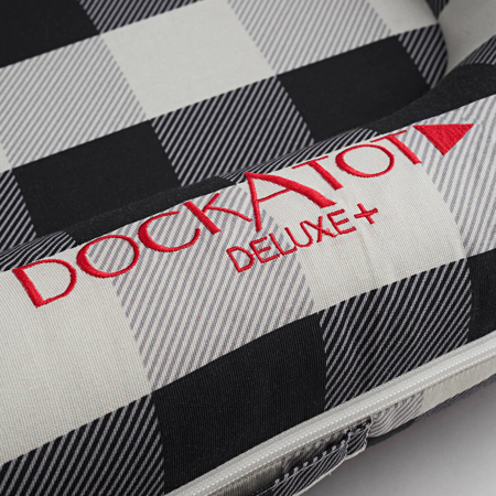  DockAtot® Višenamjensko gnijezdo Deluxe+ Charcoal Buffalo (0-8m)