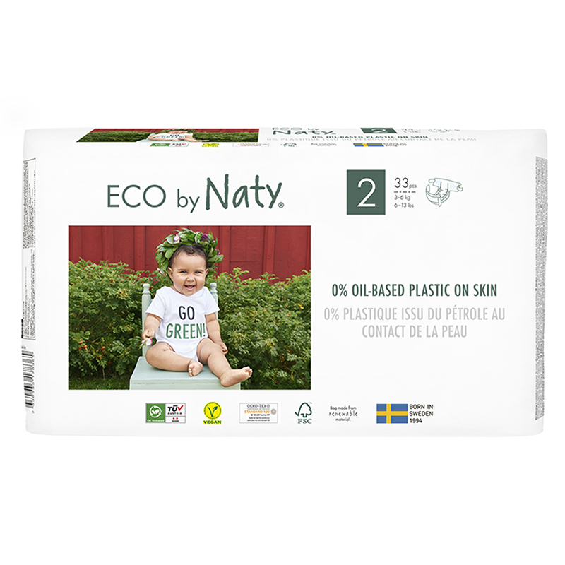 Slika za Eco by Naty® Ekološke pelene 2 (3-6 kg) 33 komada