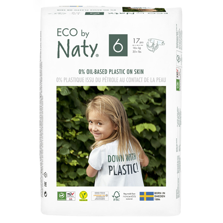 Slika za Eco by Naty® Ekološke pelene 6 (16+ kg) 17 komada