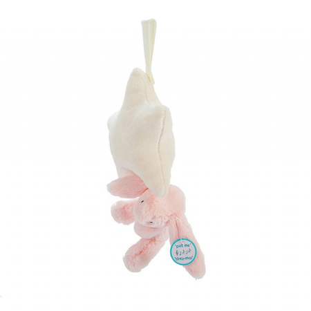 Jellycat® Glazbena igračka Bashful Pink Bunny 28cm