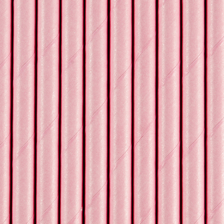 Slika za Party Deco®  Papirne slamice Light Pink 10 komada