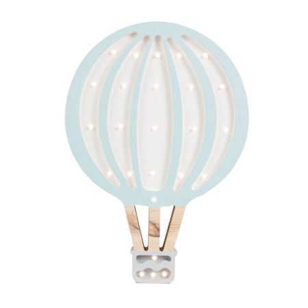 Slika za Little Lights® Ručno napravljena drvena lampa Hotairbaloon Blue Sky