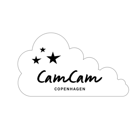 Slika za CamCam® Noćni ormarić Harlequin White 