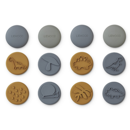 Liewood® Set 12 pečata od silikona Earl Blue Multi Mix