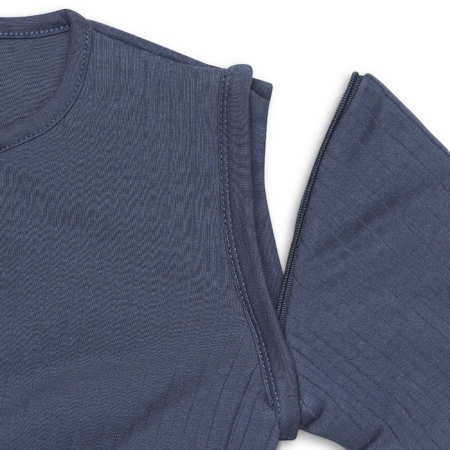 Jollein® Dječja vreća za spavanje s uklonljivim rukavima 70cm Stripe Jeans Blue TOG 3.5
