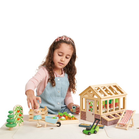 Slika za Tender Leaf Toys® Staklenik i set za vrt