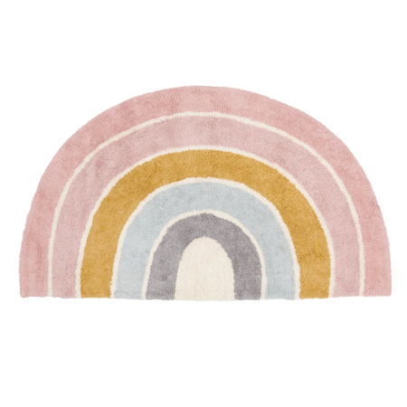 Slika za Little Dutch® Dječji tepih od 100% pamuka Pure Pink Rainbow 