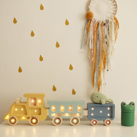 Slika za Little Lights® Ručno izrađena drvena lampa Train Country Corn