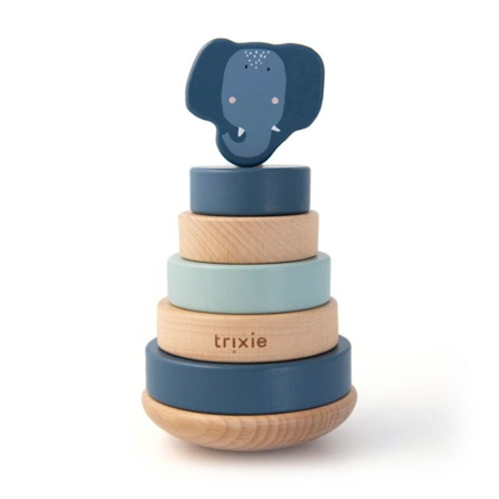 Slika za Trixie Baby® Drveni obruči za slaganje Mrs. Elephant 