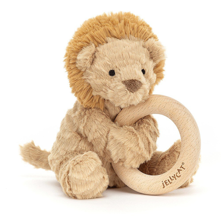 Jellycat® Plišani lav s drvenim obručom Fuddlewuddle Lion 14cm