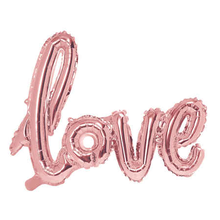 Slika za Party Deco® Balon Love Rose Gold 