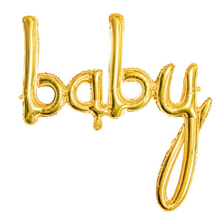 Slika za Party Deco® Balon Baby Gold