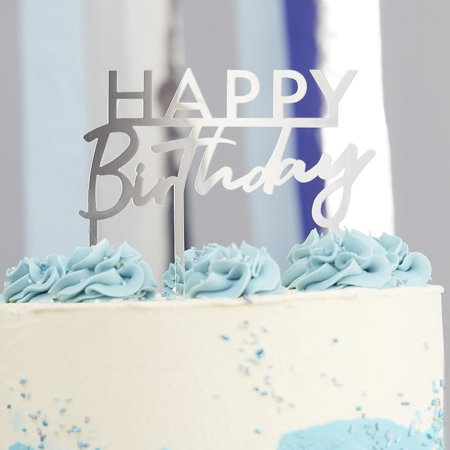 Slika za Ginger Ray® Natpis za tortu Happy Birthday