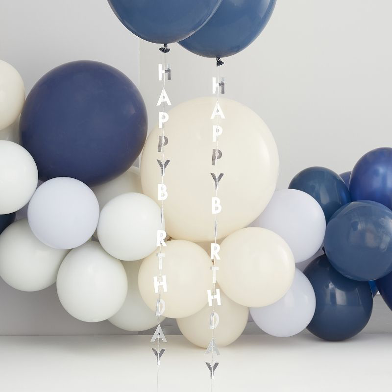 Slika za Ginger Ray® Trake s natpisom za balone Happy Birthday 