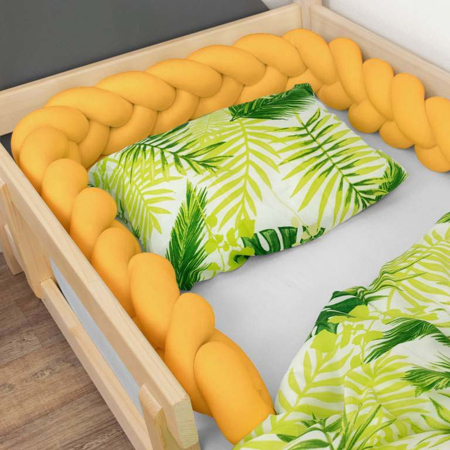 Benlemi® Porub za krevetić Braid Yellow 200cm 