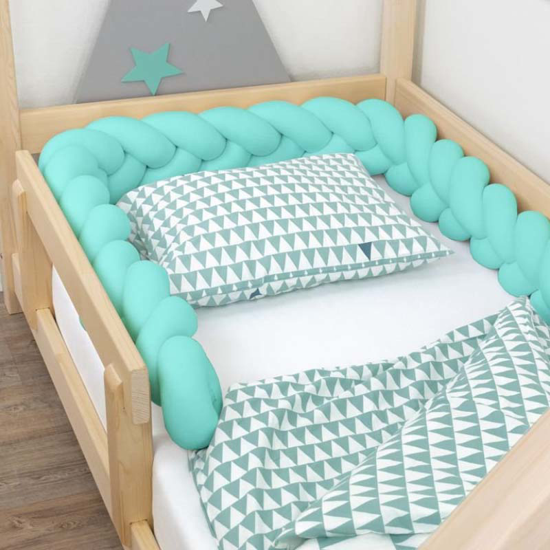 Slika za Benlemi® Porub za krevetić Braid Mint 200cm 