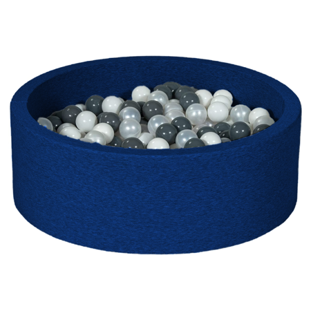 Slika za Velinda® Okrugli bazen s lopticama Navy Blue