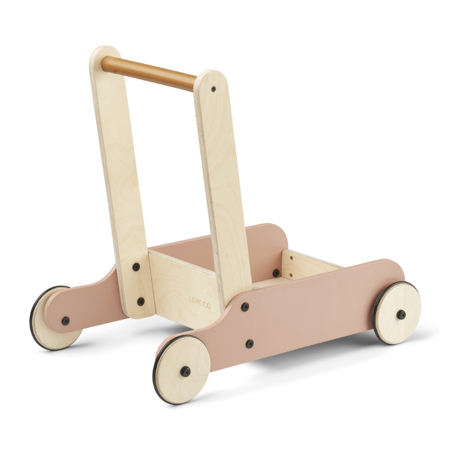 Slika za Liewood® Drvena kolica za igračke i podupiranje hodanja Bonnie Tuscany Rose/Golden Caramel Mix
