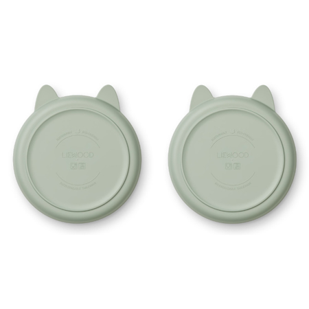 Liewood® Komplet 2 tanjurića od BIO plastike Mae Rabbit Dusty Mint