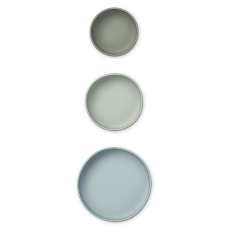 Slika za Liewood® Set 3 zdjelice od silikona Audrey Green Multi Mix