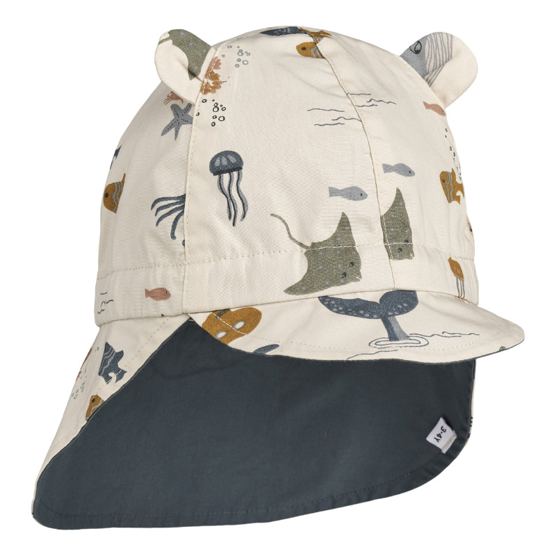 Slika za Liewood® Obostrani šeširić s UV zaštitom Gorm Sea Creature/Sandy Mix