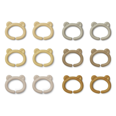 Liewood® Set 12 svestranih prstenova Benedict Safari Multi Mix