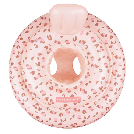 Swim Essentials® Dječji obruč na napuhavanje Old Pink Leopard (0-1 G)