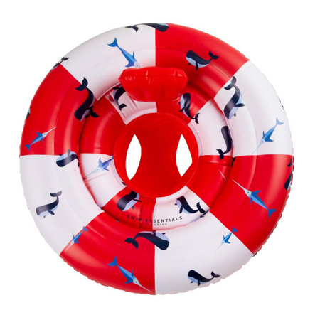 Slika za Swim Essentials® Dječji obruč na napuhavanje Red White Whale (0-1 G)
