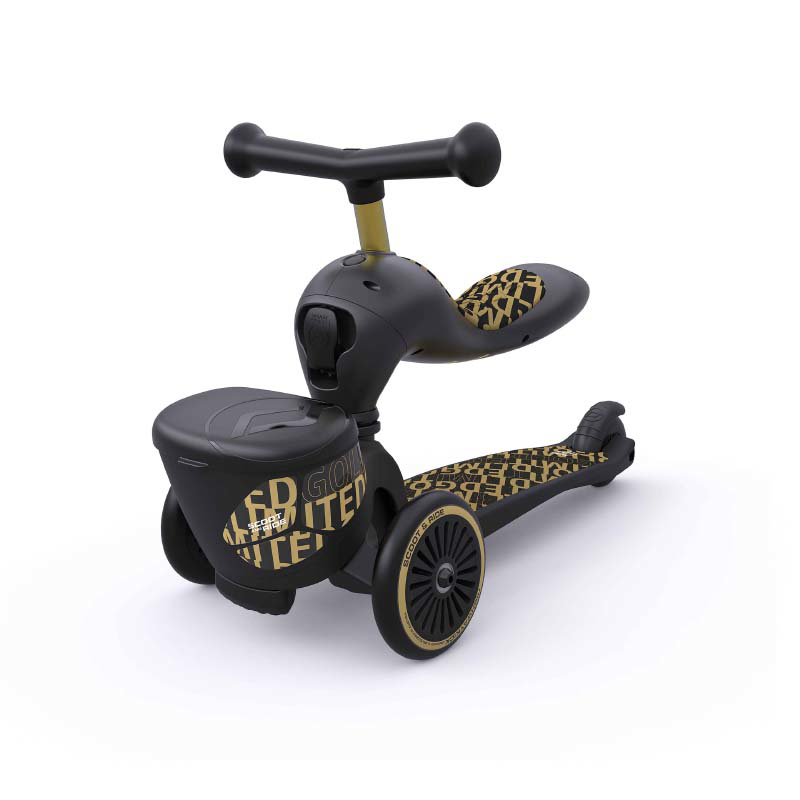 Slika za Scoot & Ride® Dječja guralica i romobil Highwaykick 1 Black&Gold Limited Edition