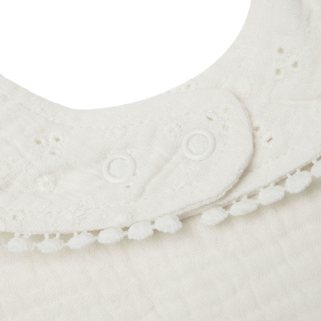 Slika za Jollein® Pamučni podbradnjak Embroidery Ivory
