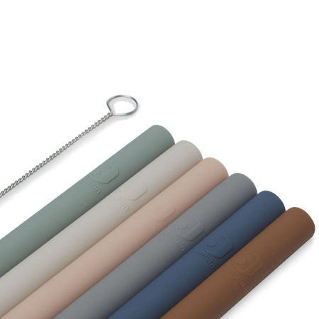 Slika za Jollein® Set 6 silikonskih slamkica Multicolour  