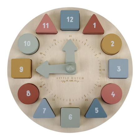 Slika za Little Dutch® Drvena didaktička igračka Clock  