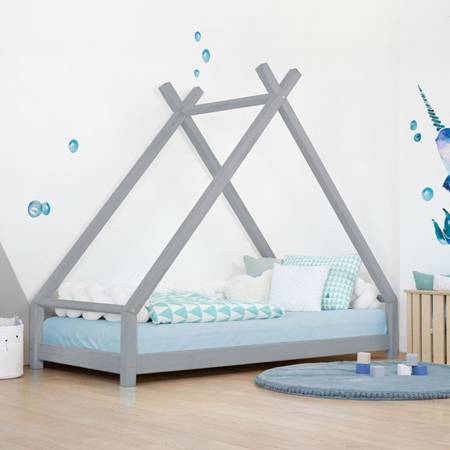 Slika za Benlemi® Dječji krevetić TAHUKA 200x90 Grey 