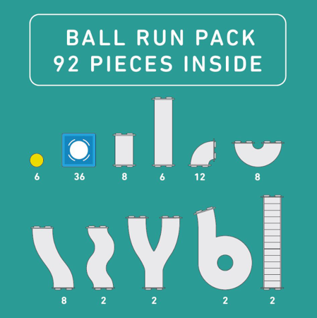 Slika za Connetix® Magnetne pločice Ball Run Set 92-dijelni