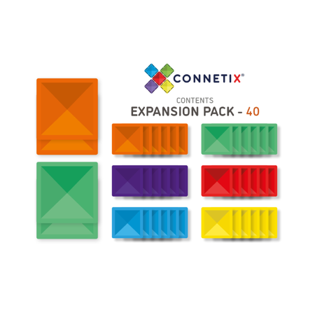 Slika za Connetix® Magnetne pločice Expansion Pack 40-dijelni