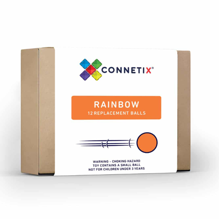 Slika za Connetix® Drvene kuglice Rainbow 12 komada