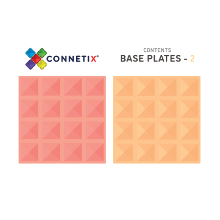 Slika za Connetix® Osnovna ploča Plate Pastel Lemon & Peach 2 kom